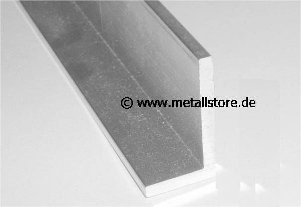 B&T Metall Aluminium Winkel 100 x 20 x 2 mm aus AlMgSi0,5 F22 schweissbar eloxierfähig Länge ca 0,5 mtr. 500 mm +0/- 3 mm 